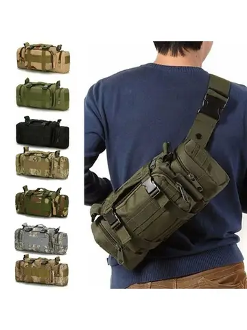 Outdoor Backpack Hunting Waist Pack Waist Bag Camping Hiking Pouch Chest Bag
