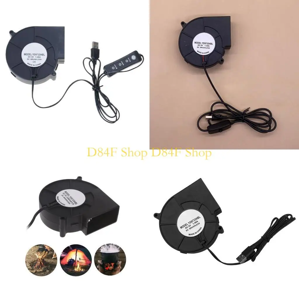 

D84F High Speed 9733 USB Blower Fan For Heat Reduction & Air Circulation Efficient Heat Dissipation Enhances Air Circulation