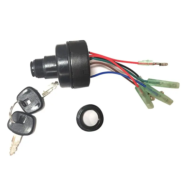 #71K For Tohatsu Outboard Remote Control Box Ignition Key Switch,353-76020-3,(plastic+metal)