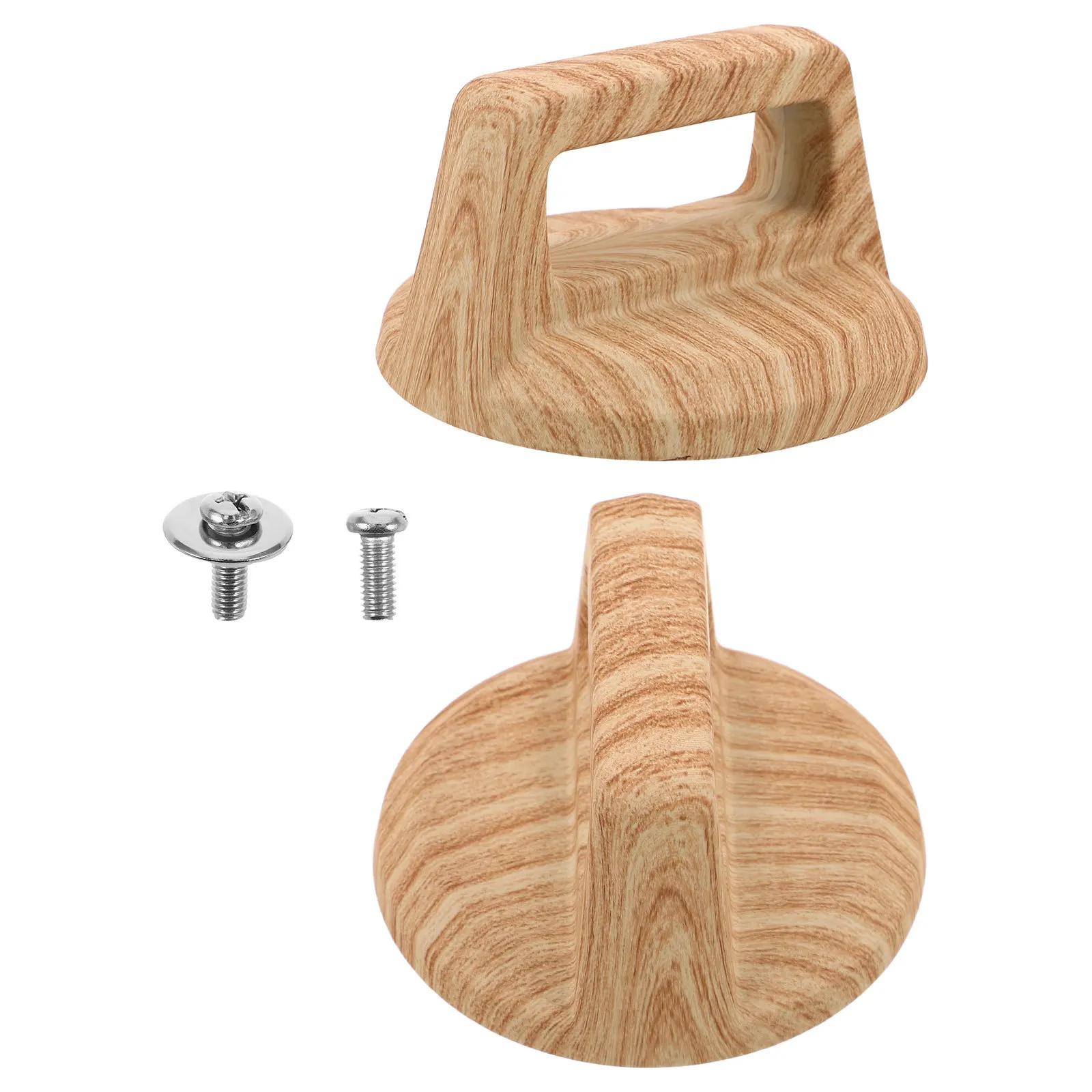 

2Pcs Universal Pot Lid Handle Replacement Wood Grain Heat Resistant Bakelite Pot Knob Grip Cover Knobs Kitchen Cookware