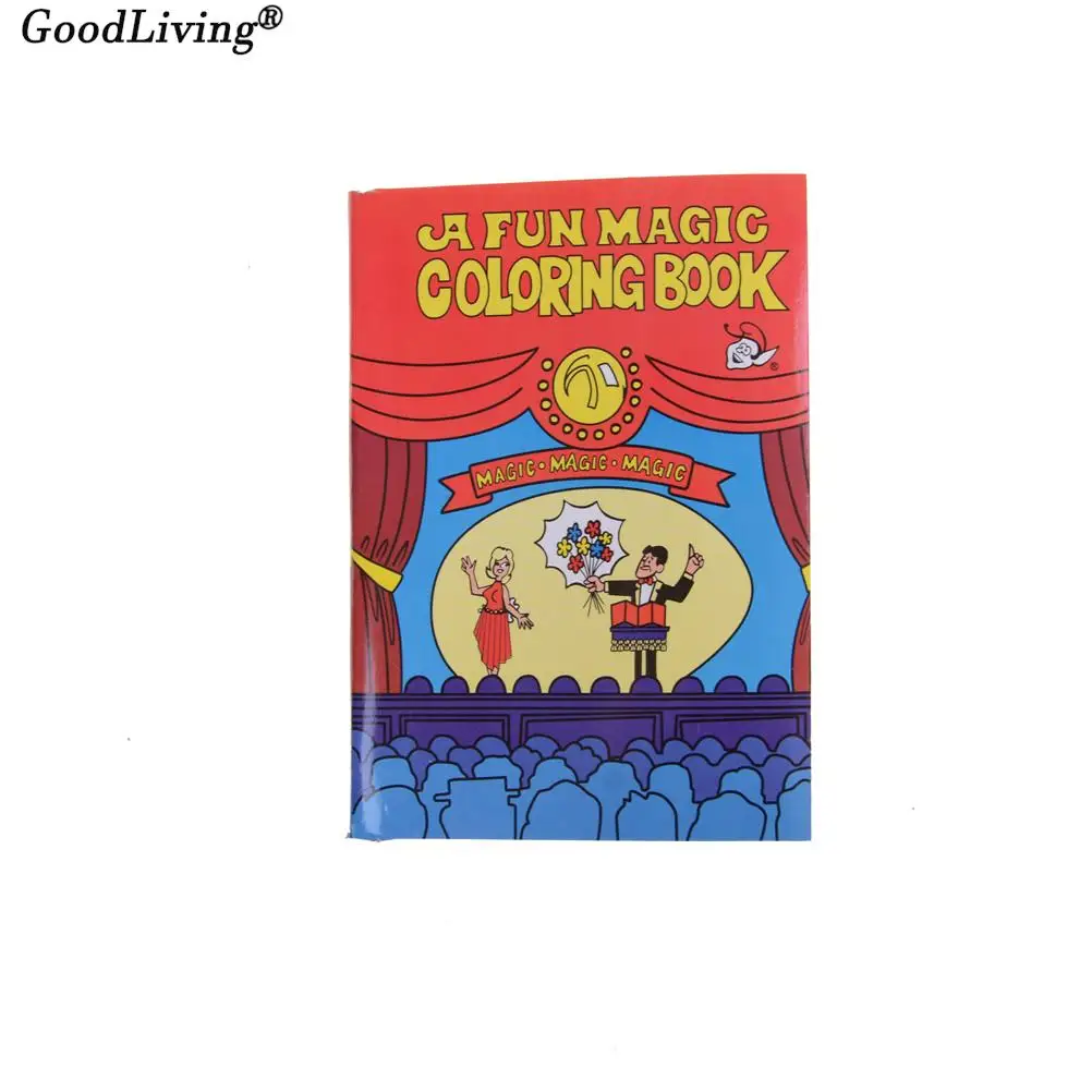 2024 Hot Sale Red Magic Coloring Book Magic Tricks Best For Children Stage Magic Toy 15*10.5 cm