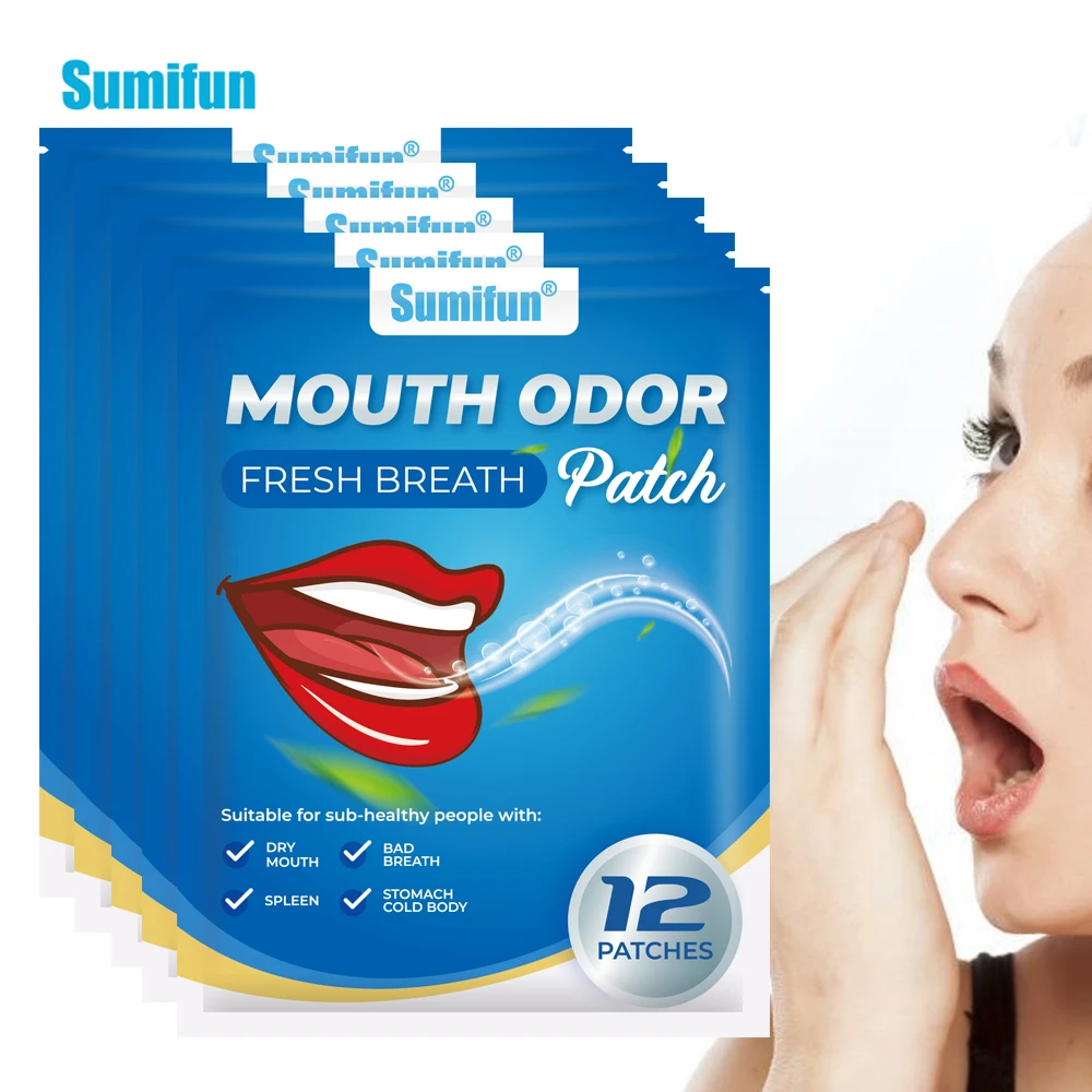 

12/24/48/96Pcs Sumifun Halitosis Bitter Taste Patch Remove Odor Bad Breath Oral Ulcer Removal Sticker Mouth Breath Freshener