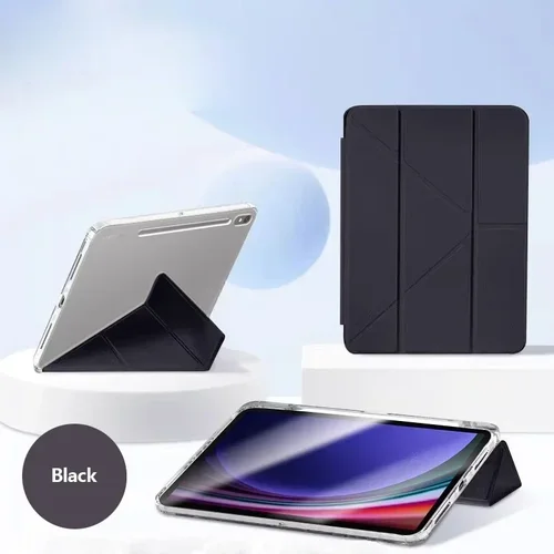 Imagen 2 del producto Para Samsung Tab S10 FE Plus funda con portalápices funda trasera acrílica plegable múltiple para Galaxy Tab S10 FE S10 FE Plus 13,1