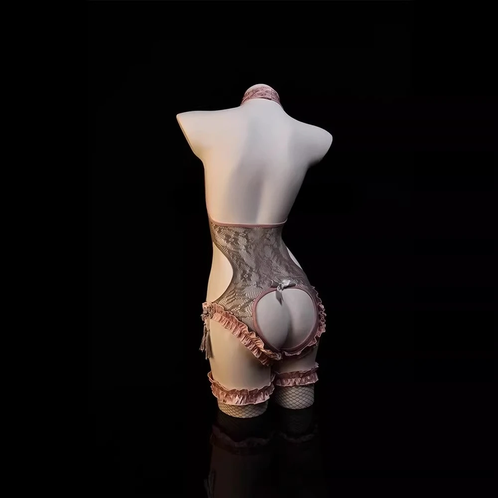 بيجامة جديدة مثيرة لعام 2025 ملابس داخلية صينية مجوفة بمنظور شبكي ملابس داخلية مفتوحة الملف رغبة نقية #5