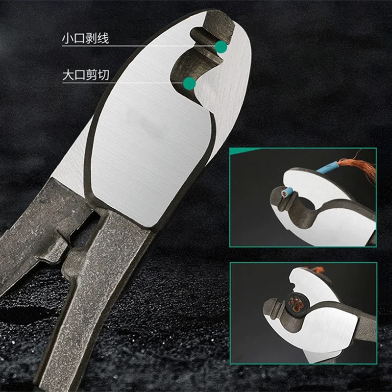 6/8/10 Inch Electrician Wire and Cable Cutters Manual Wire Cutting Pliers Wire Breaking Pliers  Industrial Grade Cable Cutter