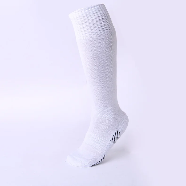 Children Professional Sports Soccer Socks Pure Color Knee-High Boy girls Deodorization Towel football compression Sock for kids