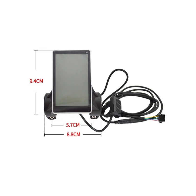 E-Bike Throttle Speed Regulating Display Electric Bicycle Car Scooter Waterproof Lightweight 5-Core LCD Display Panel