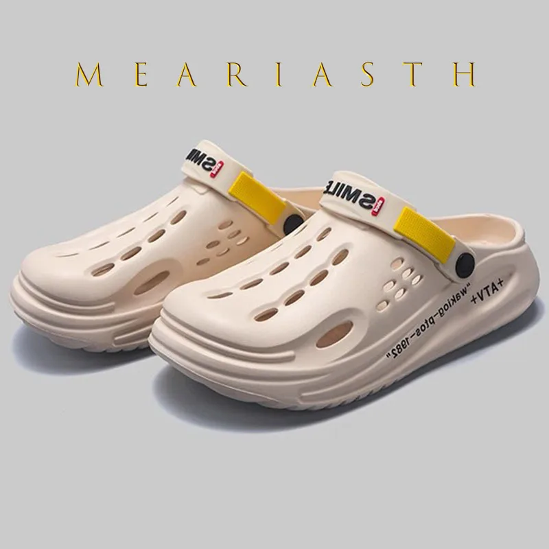 

Classic Clog Men Casual Sandals Unisex Closed-Toe Slip-Ons Outdoor Men's Breathable Beach Shoes flat Slippers big size 38-45