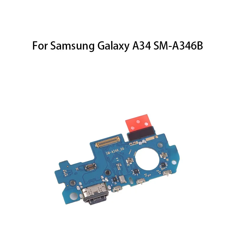 USB Charge Port Jack Dock Connector Charging Board Flex Cable For Samsung Galaxy A34 SM-A346B