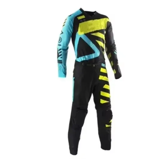 New Motorcycle Cycling Set High-quality Top Pants for Outdoor Spring Autumn Durable Breathable Motocross Jersey and Pants H