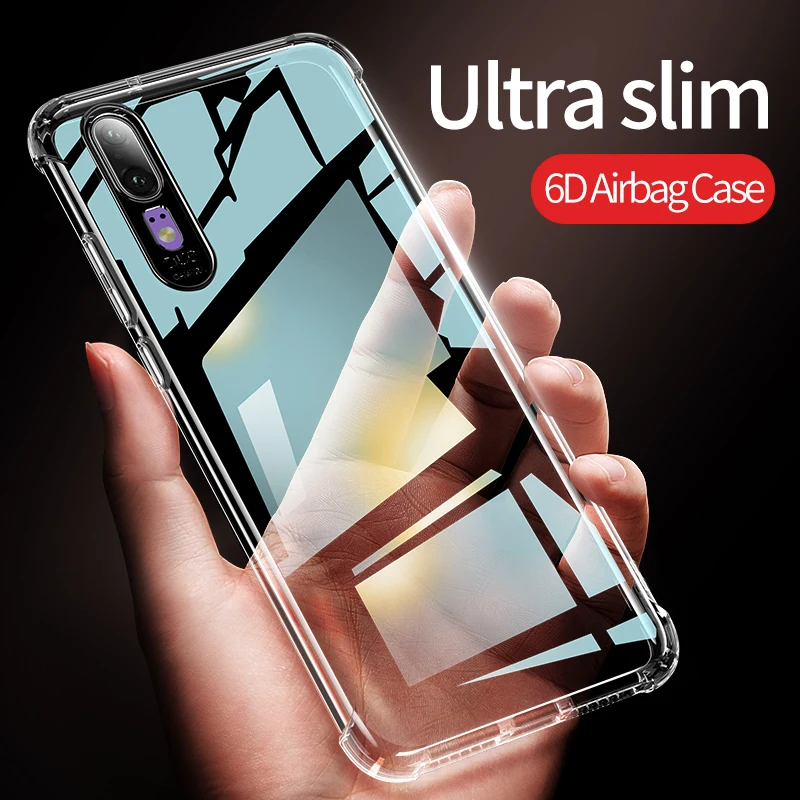 Shockproof Airbag Case For Huawei P20 Lite P30 Honor 7A 7C Pro 7S 8 8C 8X 9 10 20 lite Nova 3 3i Silicone Transparent soft case