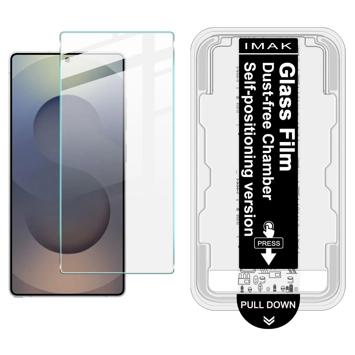 

Закаленное стекло IMAK для Samsung Galaxy S26 Ultra 5G S26+ Plus, защитная пленка для экрана с поддержкой отпечатков пальцев