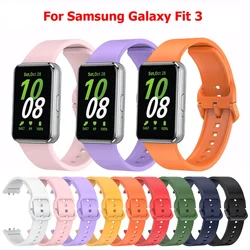 Silicone Strap For  Samsung Galaxy Fit 3 WatchBand,Bracelet For Samsung Galaxy Fit 3 Smart Wristband Replacement Accessories