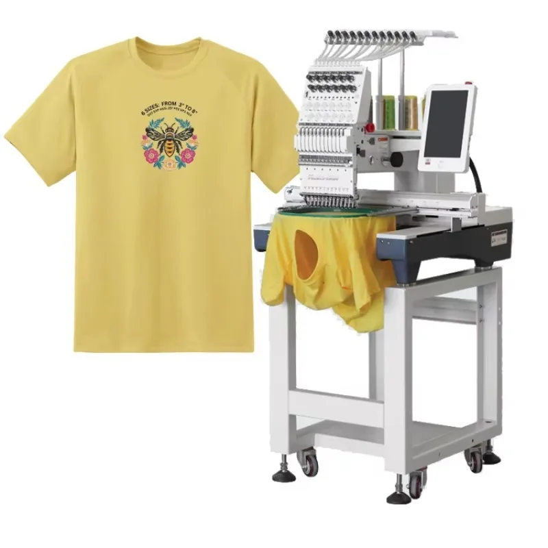 Good Quality High Efficient Computerized Embroidery Machine with Single/double/4/6/8/12 Heads Embroidery Machine on Sale