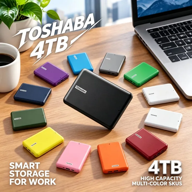 4TB External Portable Hard Disk USB3.0 High Speed Reliable Storage, 2.5