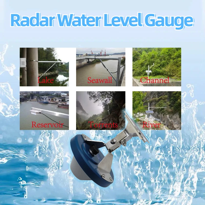 BOY-SW08-FM02 Sensor de nivel de Radar sin contacto de alta frecuencia de 60 GHz para tanques de aceite gestión de agua inalámbrico IP68 impermeable