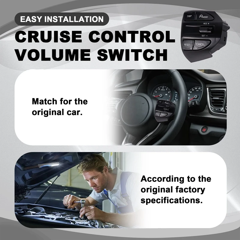 A96E-Cruise Control Volume Cruise Control Schakelaar Voor Kia Cruise Control Schakelaar 96720H8020 Voor Kia RIO 2017-2021