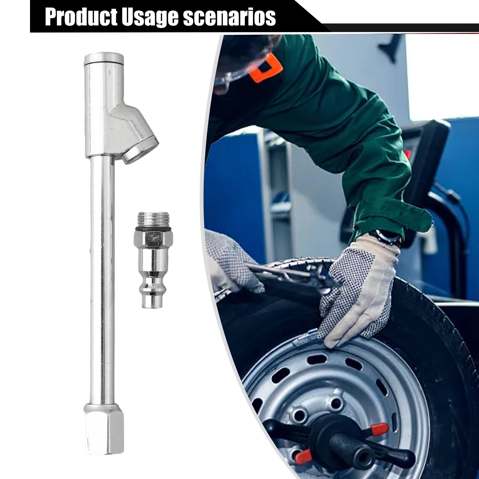 

Chuck 2in1 Heavy Duty Tire Filler FNPT RV Dual Head Inflator 1/4\\\\\\\"Compressor Car Truck Dual Head Inflator Gauge Compressor