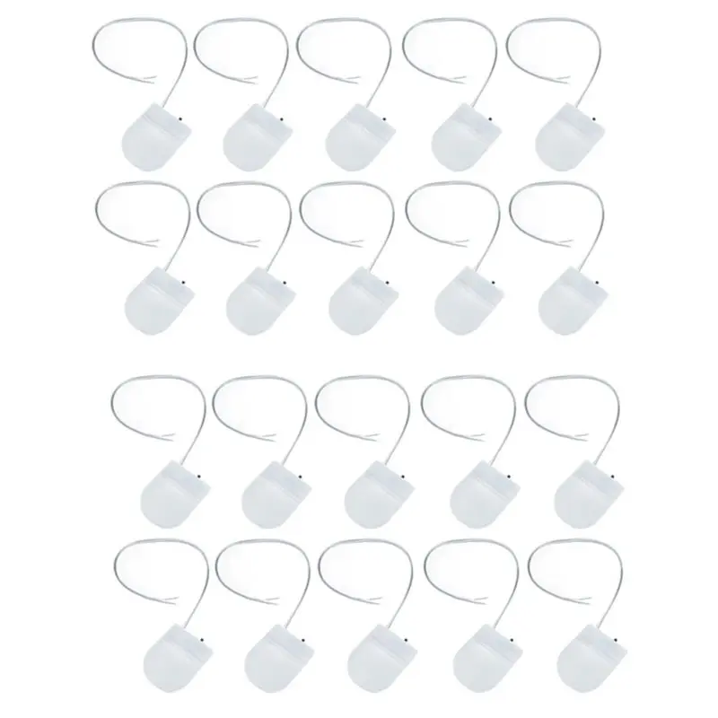 A53M-Coin Cell Battery Holder 20PCS, 1 X 3V CR2032 Button Battery Holder With Line On Off Switch