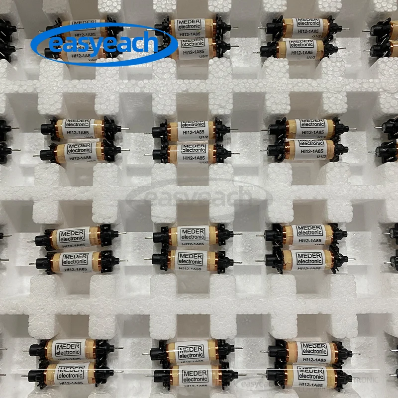 HI12-1A85 Dry Reed Relay 12VDC 900Ohm 1A SPST-NO (34x7.5x7.9)mm THT Small Reed Relay