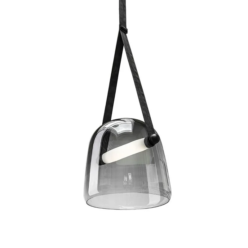 

Creative glass lighting fixtures, creative belt art lights, bedroom bedside display windows, coffee restaurants
