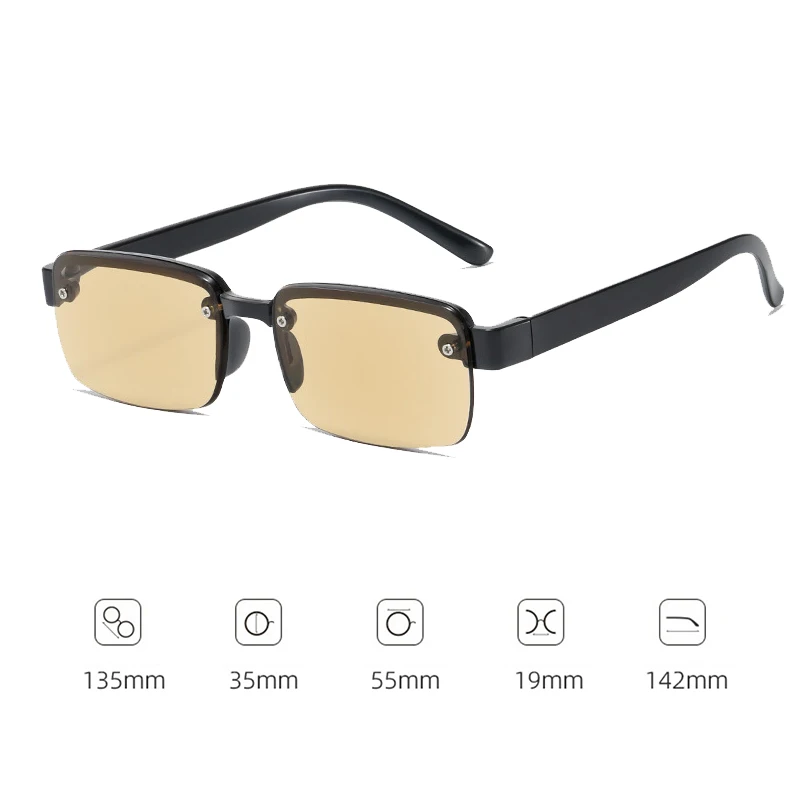 6 قطعة نظارات للقراءة بدون شفة للنساء الرجال تقليد كريستال عدسة الضوء الأزرق حجب النظارات المسنين طول النظر الشيخوخي نظارات