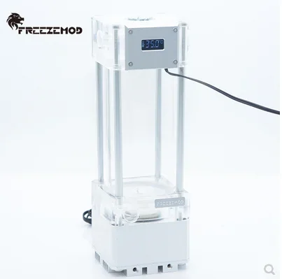 FREEZEMOD PUB-FS6WX  Water-cooled Water Pump Integrated VA LCD Screen Temperature Display Adjustable In and Out Direction