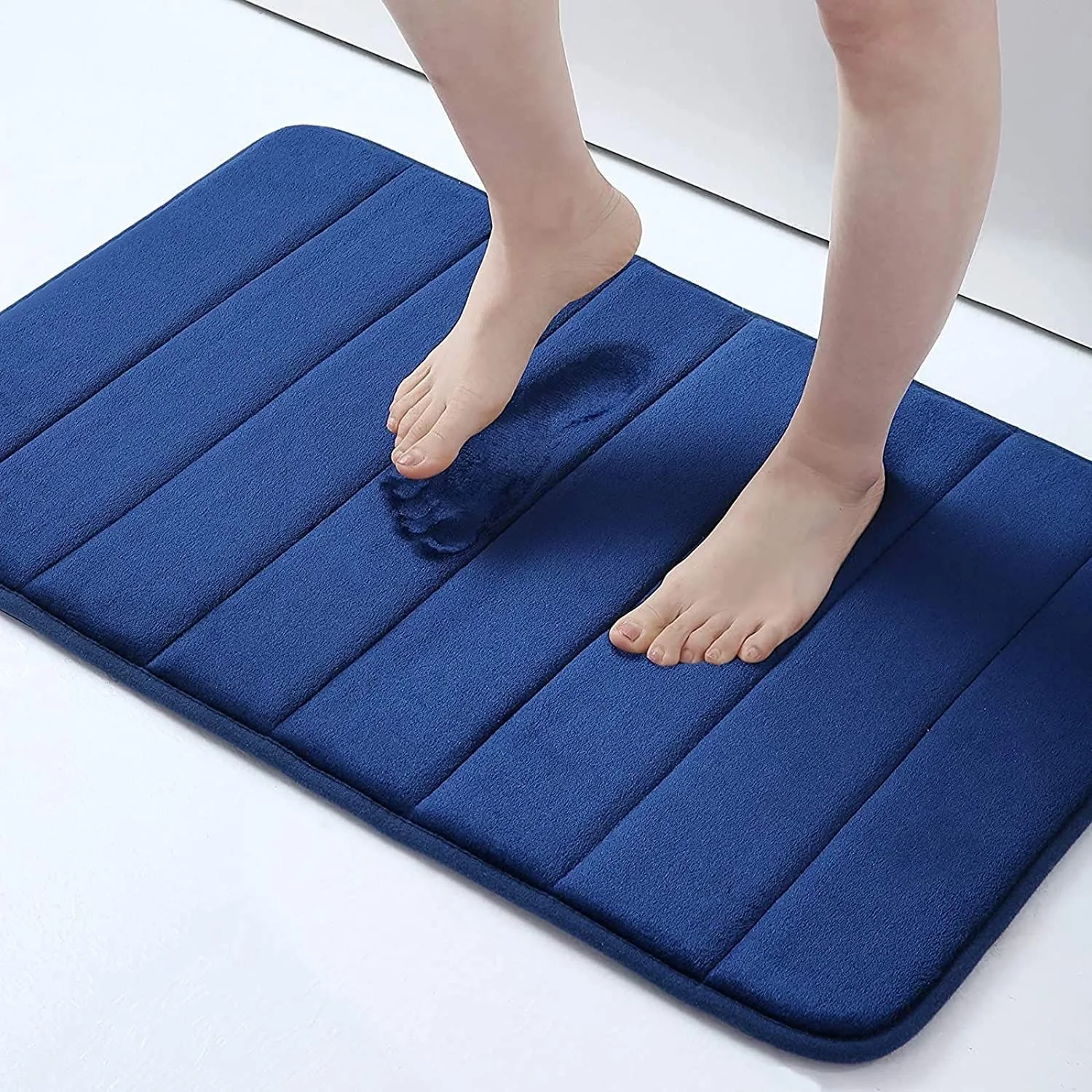 Modern Bath Mat for Bathroom Extra Soft and Absorbent Bath Rug Non-Slip Floor Mat for Home