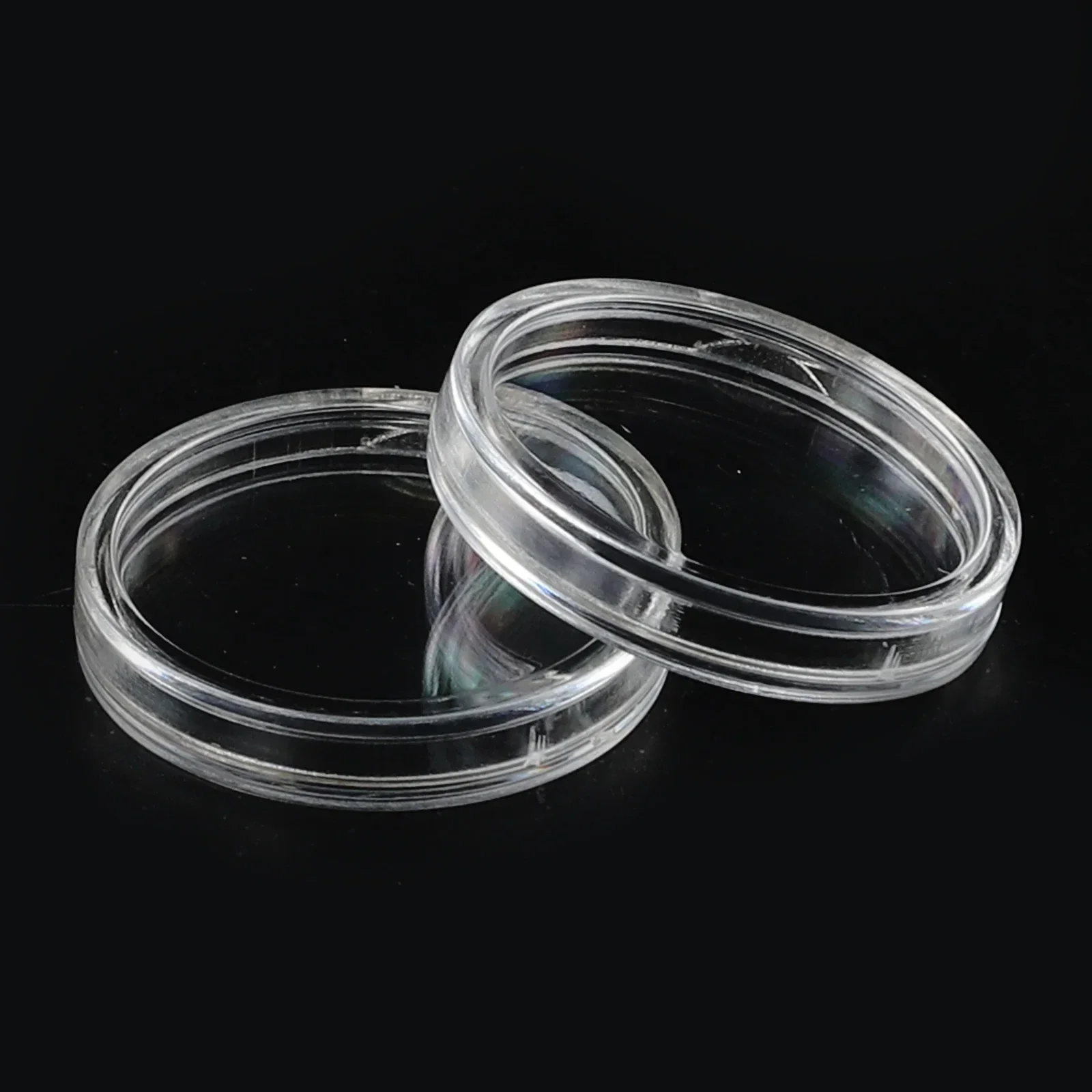 100Pcs Clear Coin Capsule Holder 26mm Transparent Plastic Round Collectable Coin Medal Storage Box Case Collection Supplies