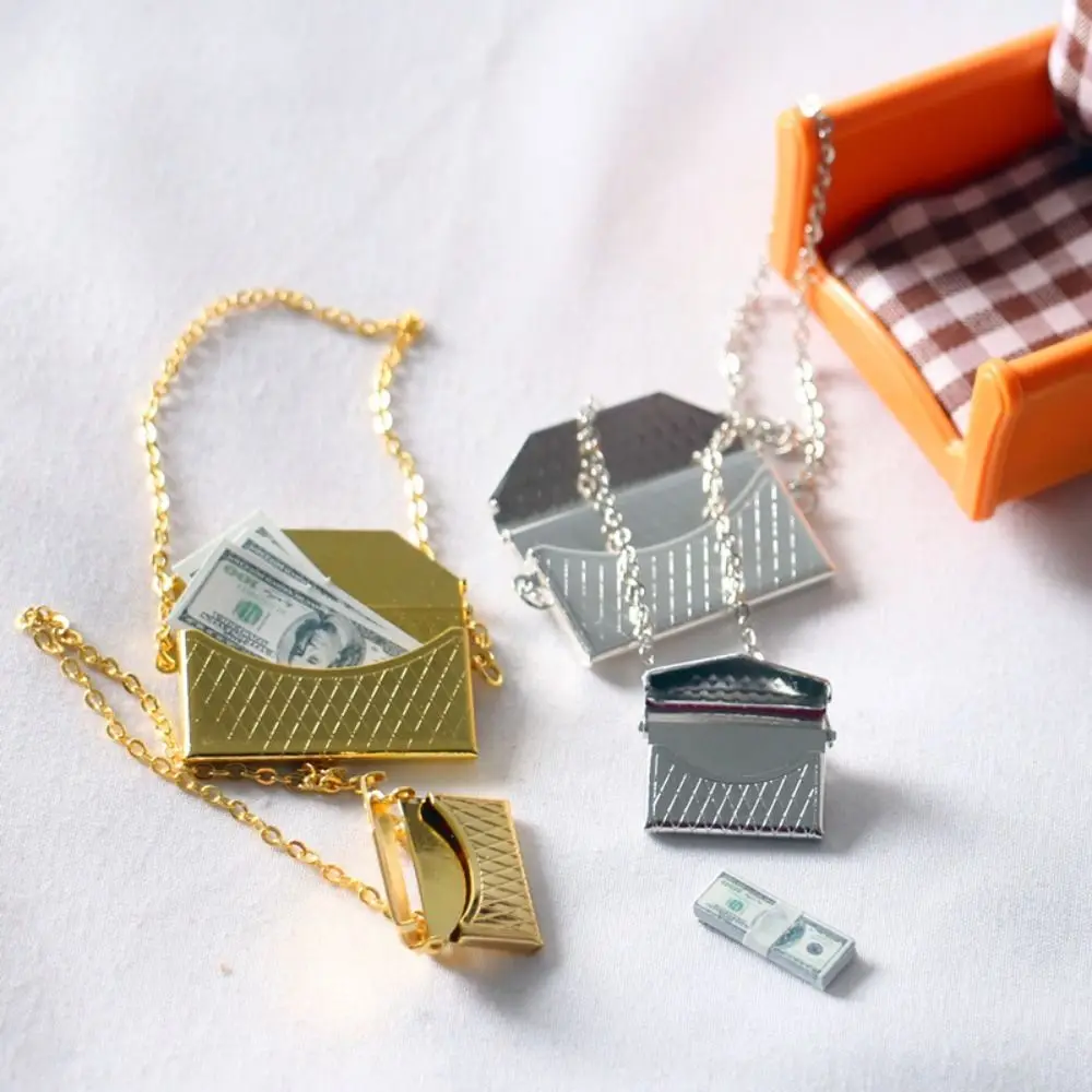 금속 인형 미니 가방 인형 액세서리 소형 인형 집 미니 가방 장식 쇼핑 핸드백 1/6,1/8 BJD 인형/OB11