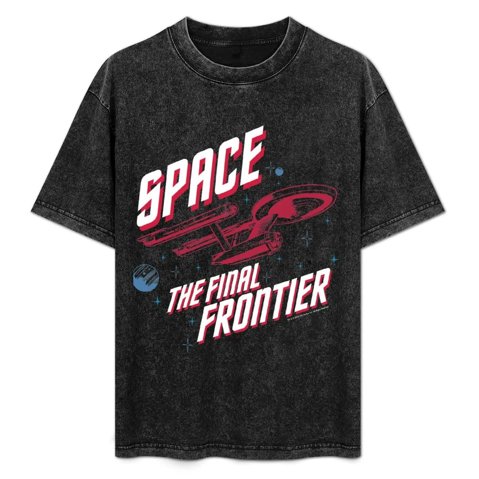 Star Trek Original Series Enterprise Final Frontier Sketch T-Shirt Fashion Graphic Tee for Men
