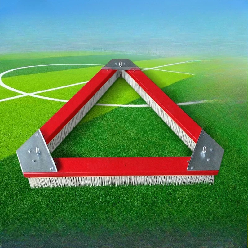 Channel steel triangle brush white plastic brush Channel steel triangle lawn brush