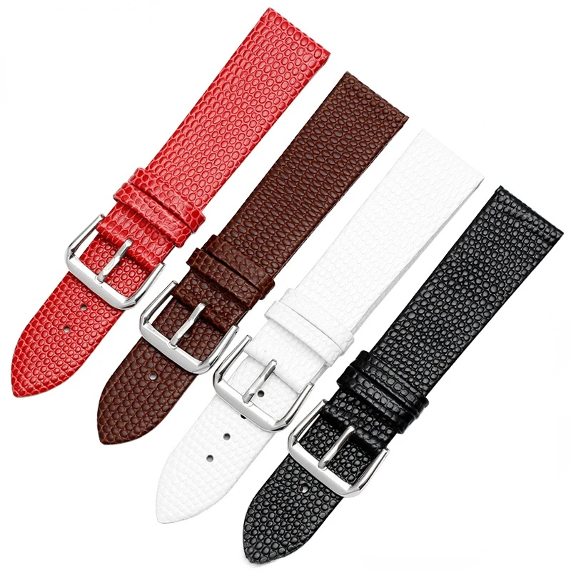 Watchband for Armani Ar11067 Watch Band Lizard Pattern Simple Fashion Lady Leather Watch Strap 8 10 12 14 16 18 20mm