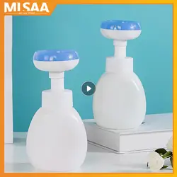 Foaming Hand Soap Dispenser Cute Cat Paw Flower Stamp Shape Pump Bottles Empty Plastic Facial Shampoo Containers Kitchen