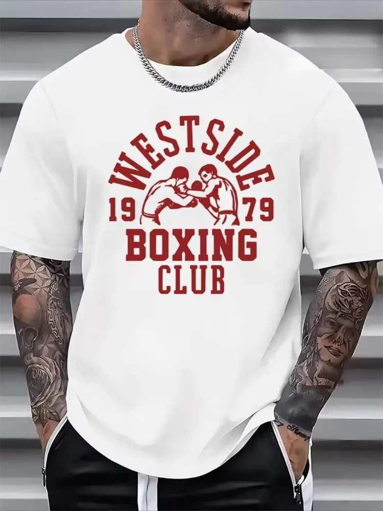Funny Boxing Graphic Mens T-Shirt Cotton O-Neck Short Sleeve Tee Tops Summer Unisex Casual Tshirts Oversized T Shirts Clothing