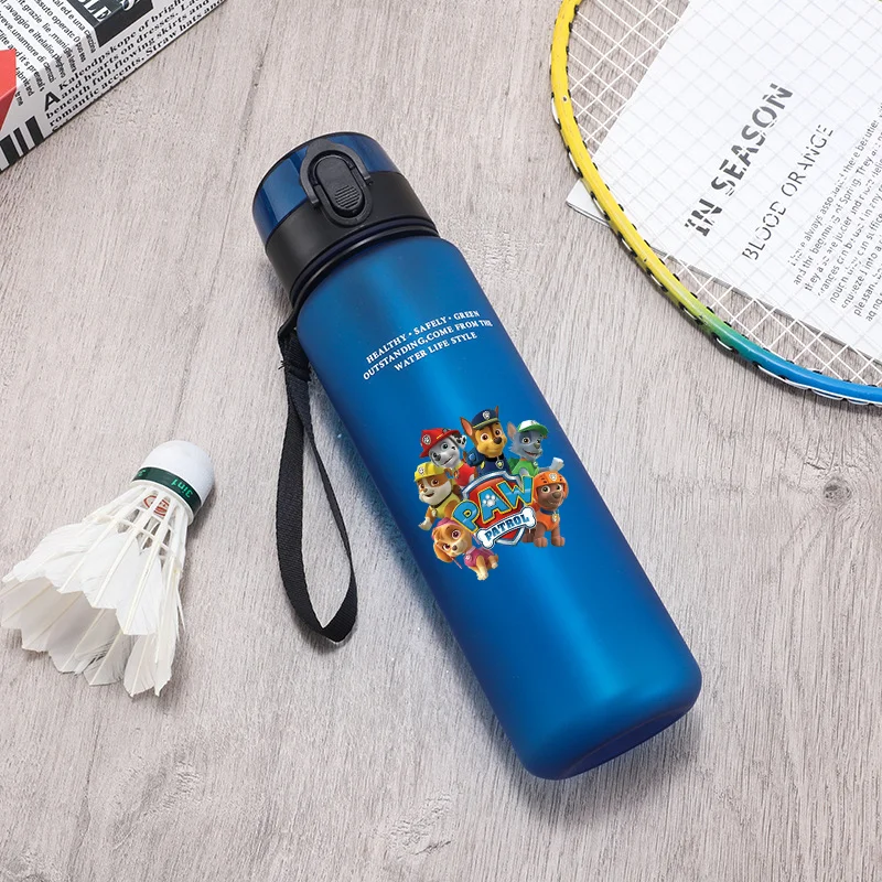 Image of Paw Patrol 650 ml Wasserflaschen, Cartoon-Anime-Muster, bedruckt, Sportflasche, Damen, Herren, Outdoor, modischer Becher, Geburtstagsparty-Geschenke