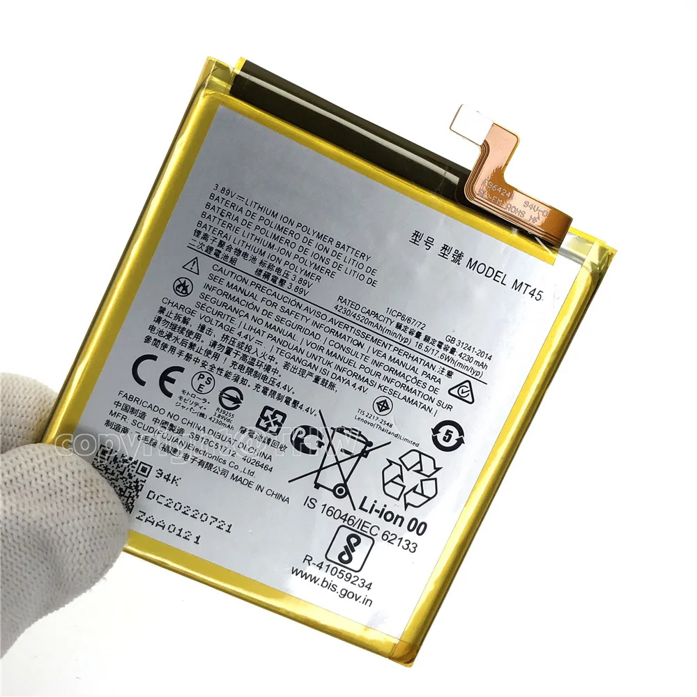 Remplacement de la batterie articulation Polymère MT45 4500mAh pour Motorola MOTO Edge 20 Pro / Edge S Pro XT2153-1 24.com