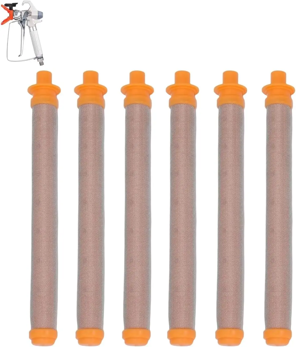 

288750 100 Mesh Paint Sprayer Filters – 6-Pack Orange for Graco SG2 SG3 SG10 SG20 SG Pro