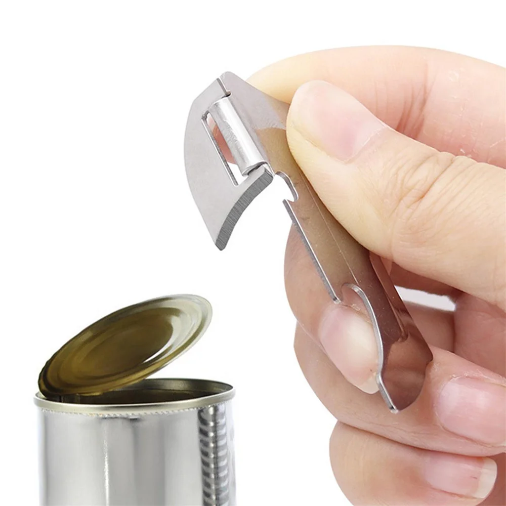 1pcs Stainless Steel Can Opener Labor-saving Unscrew Lid Multifunctional Opener Home Adjustable Folding Bottle  Kitchen Tools