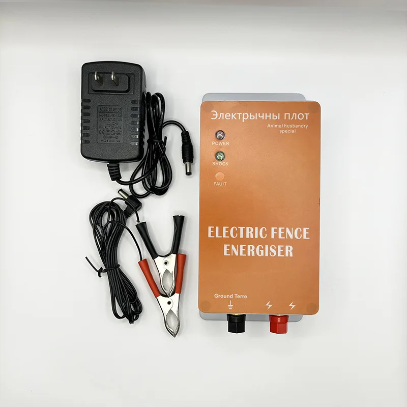 Electric Fence Energizer Lightweight Compact Controller Livestock Fence Charger Livestock Supplies for Farm Lawn Poultry Garden