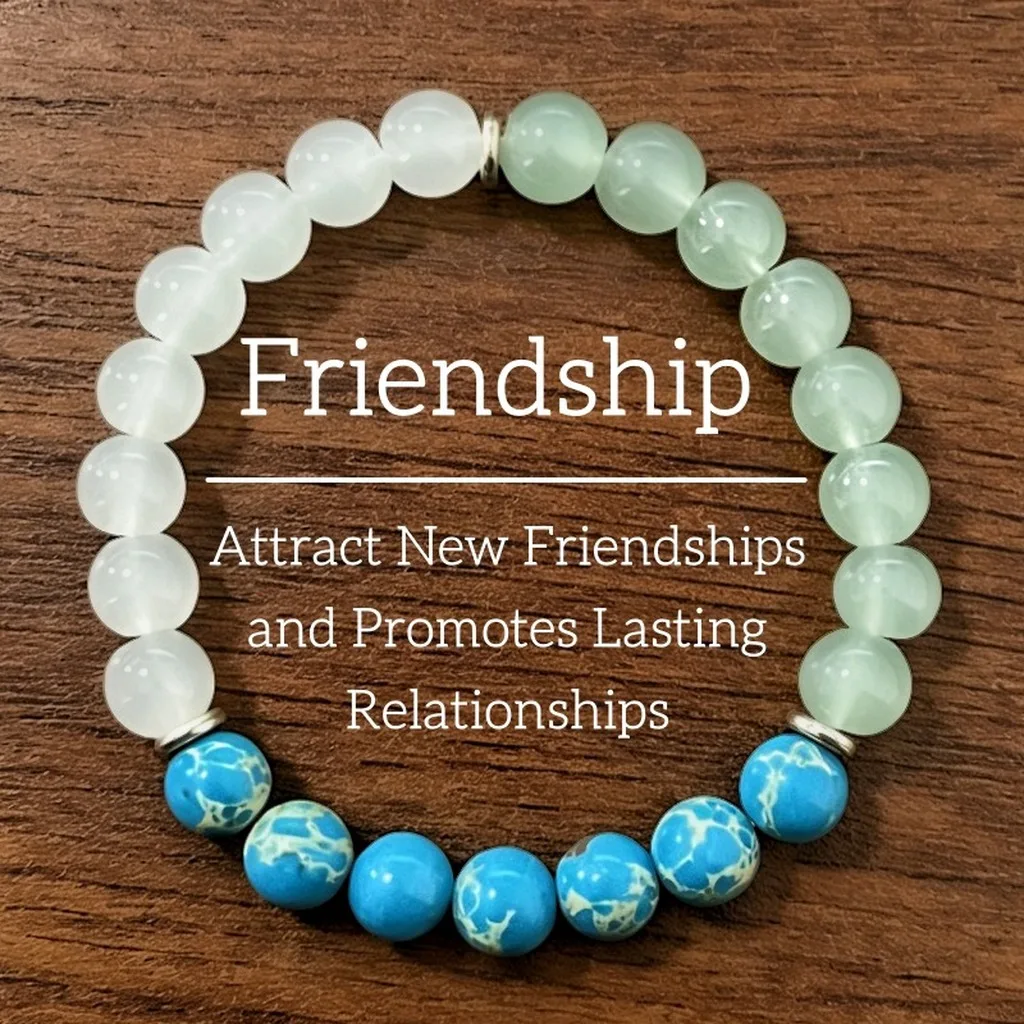 Natural Gems Bracelet Intention Based Natural Stone Beaded Bracelet Fashion Spiritual Jewelry Elastic Geometric Beaded Bracelet