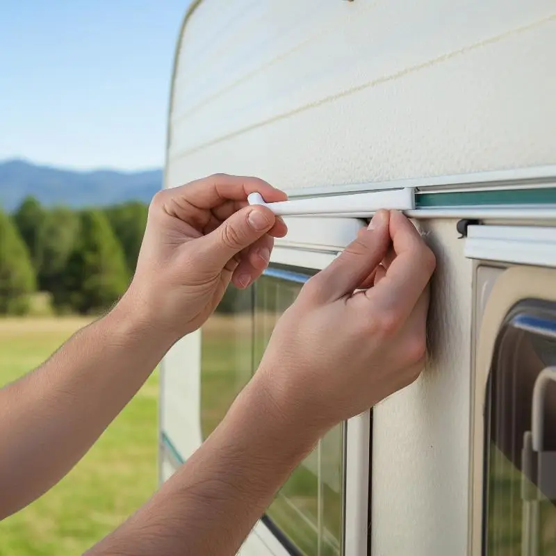 RV Awning Track Hooks 2/4pcs No Drill Durable RV Rail Hangers for Outdoor Camper Van Travel Party Hanging Decorations