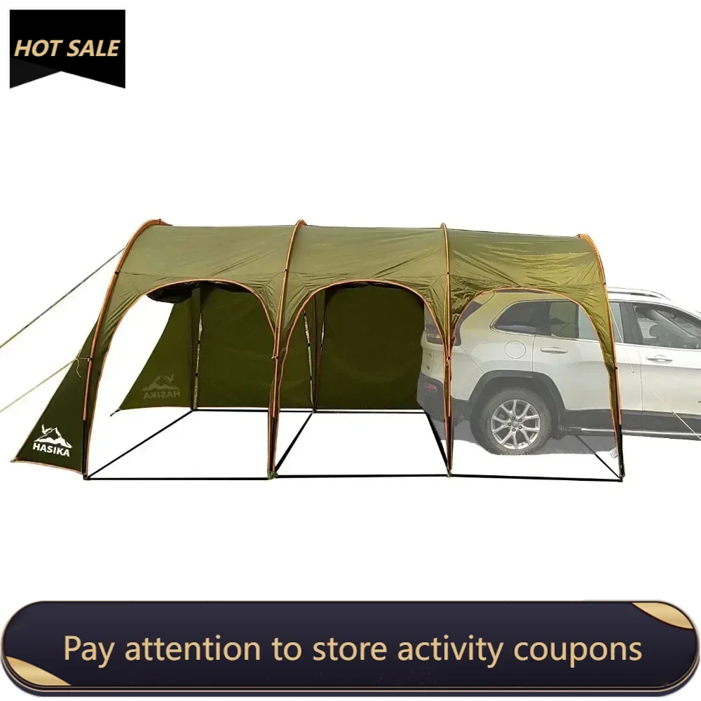 Car Camping Shade Awning Canopy for 8-10 Person Family Party Tent Picnic BBQ Storage Shed Garden Shelters Gazebo Windscreen Air