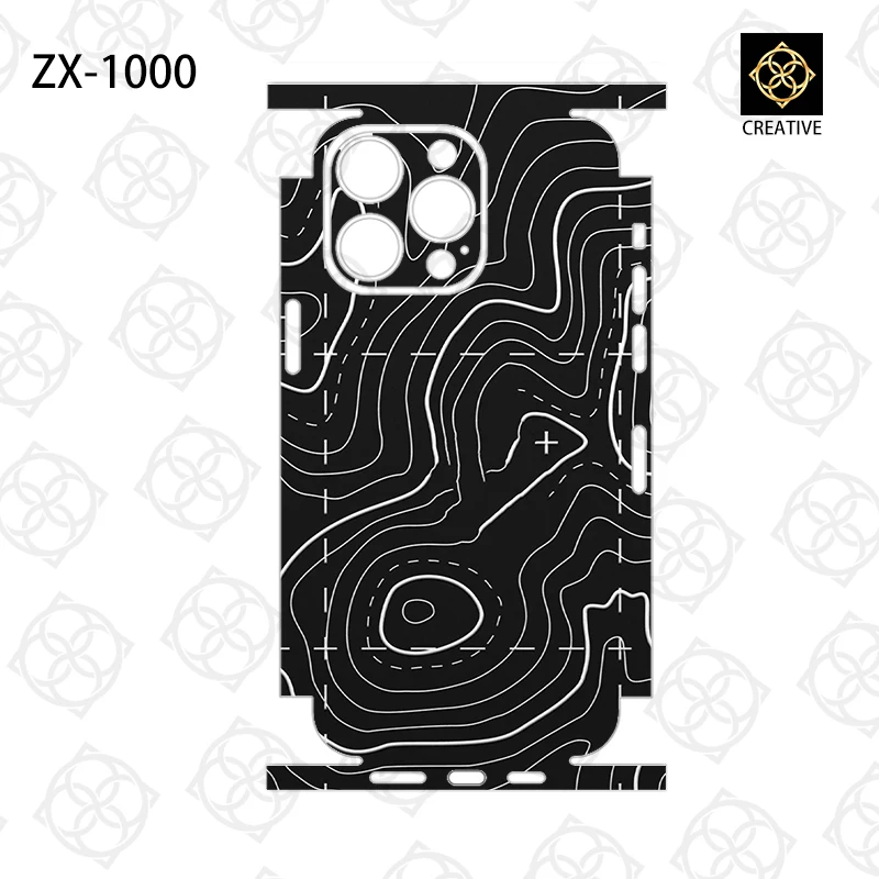 For iPhone17 14 13 Pro Max 12 Mini 15 16 Colorful  Film Wrap Stickers Cases Back Cover Decal Skin 3M Film Protector Sticker