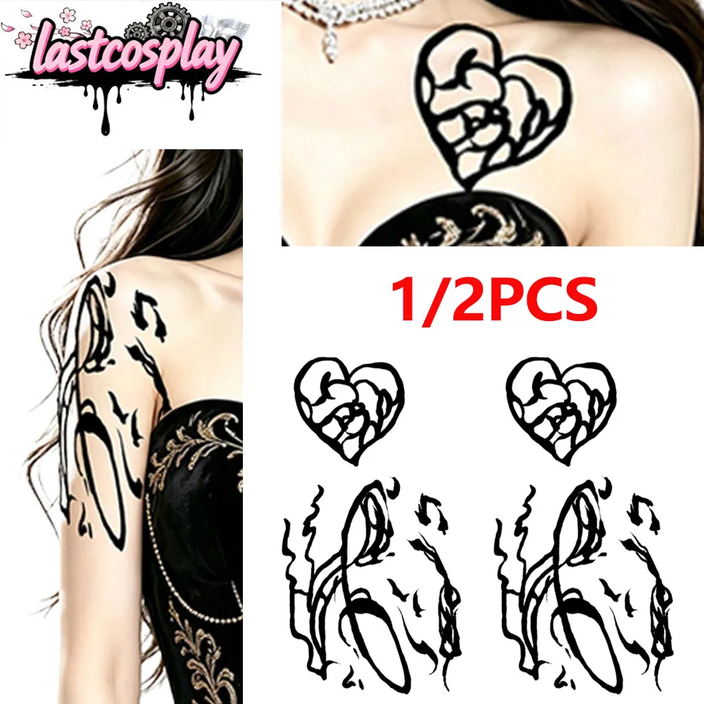 Nikki Cosplay Tattoo Sticker Movie Obsession ‌Fake Temporary Tattoo Stickers Halloween Party Carnival Costume Accessories Props