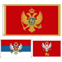 FLAGDOM 90x150cm Flag of Montenegro Polyester Printed Flag of History of Montenegro Banner For Decor(Montenegro FLAG)