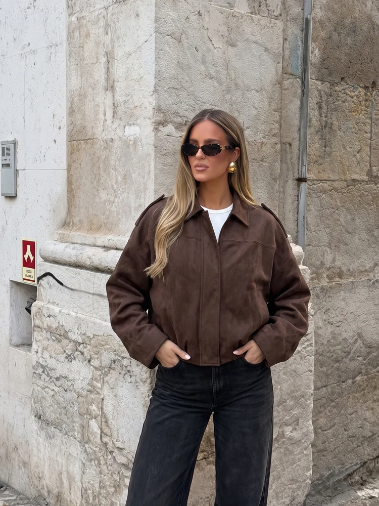 HH Women Elegant Faux Suede Ou - Women'S Fashion Bomber Jacket review and price