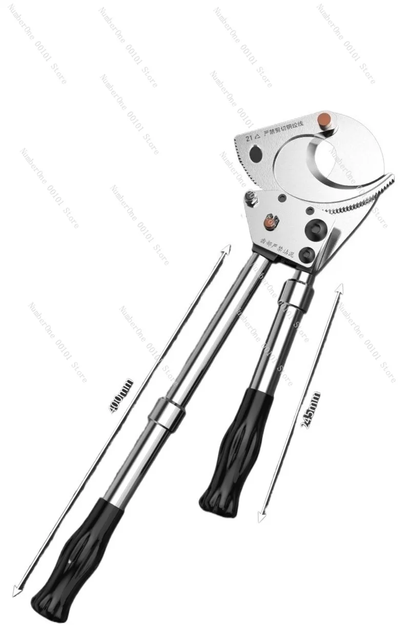 

Heavy Duty Ratchet Cable Cutter Gear Driven Manual Wire Cutting Pliers for Copper Aluminum Steel Strand Electric Cable Shears
