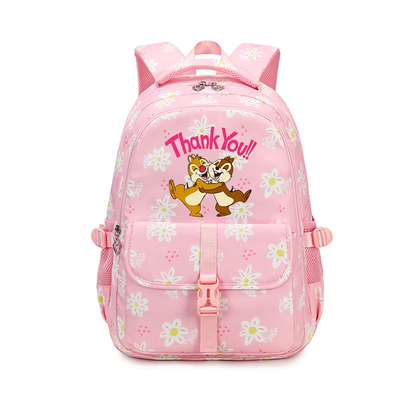 

Disney Chip n Dale Kids School Bag Cute Backpack for Girls Children Waterproof Backpacks Teenage Large Capacity Book Bag