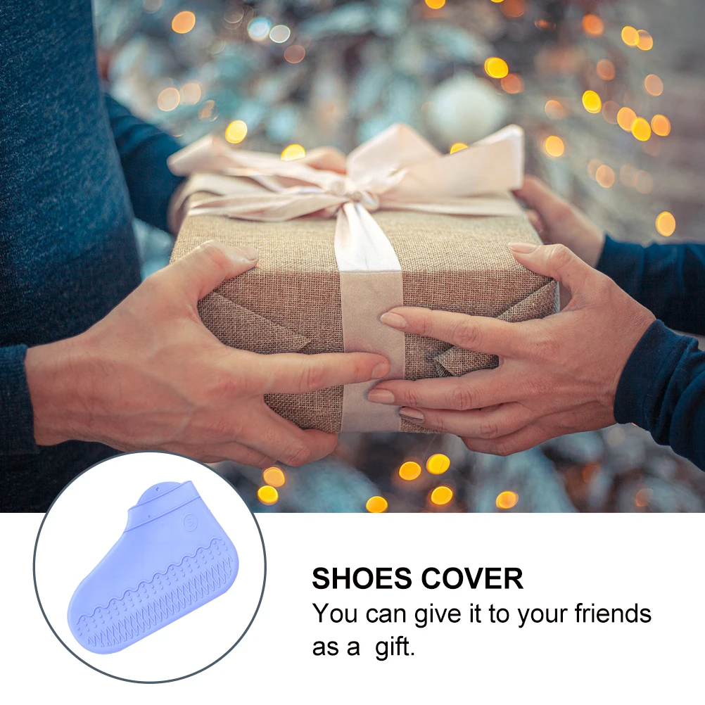 

3 Pairs Non-slip Shoe Covers Anti Skid Rain Protector Silica Gel Travel Women's for
